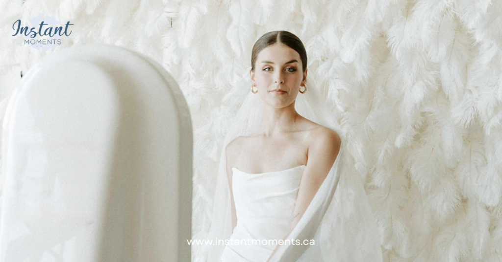 Feather wall backdrop